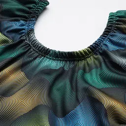 Aarika Abstract Printed Swim Suit With Goggle image 3