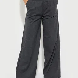 max Women Regular Fit Mid-Rise Parallel Trousers-image-8