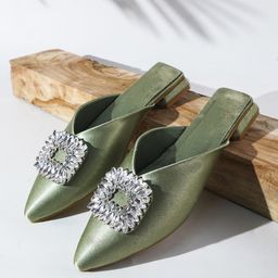 Try Me Women Embellished Mules with Bows Flats-image-58