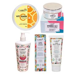 CARET ORGANIC Set of 4 Vitamin C Nourishing Cream, Body Lotion, Hybrid Cleanser & Cream-18