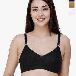 College Girl Seamed Non Padded 100% Cotton Everyday Bra-image-20