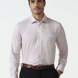 Blackberrys India Slim Fit Checked Spread Collar Cotton Formal Shirt-image-67