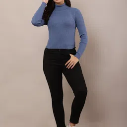 NoBarr Women Turtle Neck Cotton Pullover-30