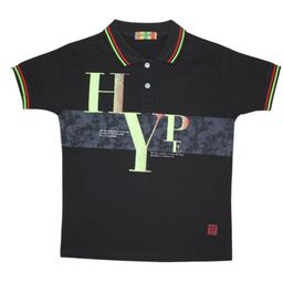 Little Marco Boys Typography Printed Polo Collar Pockets T-shirt-image-44