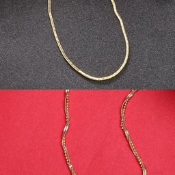 Anouk Gold-Plated Set of 2 Minimal Chain-picture-6
