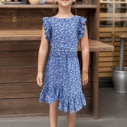 Safehugs Printed Pure Cotton Top With Skirt-image-50