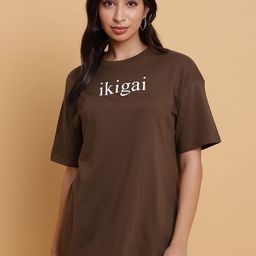 Sands of India Women Typography Extended Sleeves T-shirt-image-76