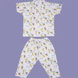 Yellow Bee Boys Printed Night suit-image-85