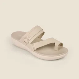 Metro Women Embellished Wedge Sandals with Buckles-picture-20