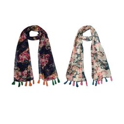 StoleVilla Floral Chiffon Stoles-image-30