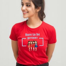 Storeily Typography Printed Round Neck Regular Fit T-Shirt-image-84