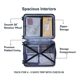 Luggero Hard-Sided Medium Trolley Suitcase image 4