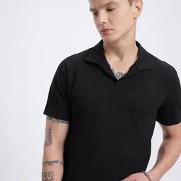 glitchez Regular Fit Polo Collar T-shirt-image-22