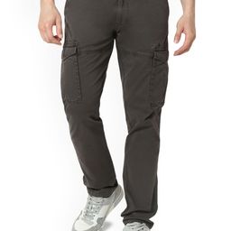 SPYKAR Cotton Mid Rise Cargo Trousers-image-64