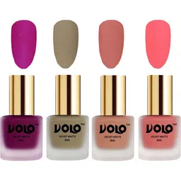 VOLO Set Of 4 Velvet Matte Nail Polish- 8 ml Each- Shade- 14- 37- 38- 41-image-65