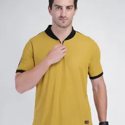 John Peters Men Bio Finish Solid High Neck T-shirt-picture-14