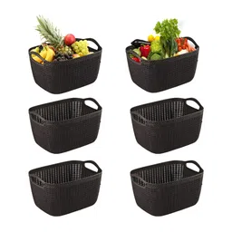 Aura Brown Set of 6 Regular Multi-Utility Organisers-11