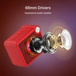 PTron Funk Rap with 10W Pristine Sound, 8Hrs Playtime, Compact Size & TWS Feature 10 W Bluetooth Speaker image 4