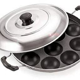 Non Stick 12 Cavity Appam Patra With Lids HM-55 Tawa 23 cm diameter with Lid-8