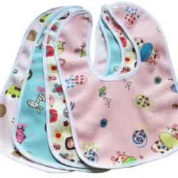 Palck of 4 Drool Baby Bibs with Cute Animal Designs-image-4