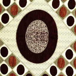 BELLA TRUE Brown & Beige Woven-Design Rectangular Table Cover image 3