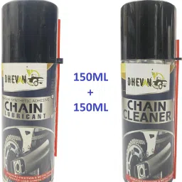 Combo of Bike Chain Lube and Chain Cleaner Lubricant Spray 150ml Each CL-02 For All Bikes Chain Oil-image-18
