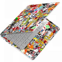 INDIA SHOPERS Full Body Laptop Skin Sticker CoverSticker Bomb Cartoon Sticker Self Adhesive Stretched Vinyl Laptop Decal 15.6-image-56