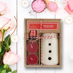 English Rose Aroma Diffuser Gift Set Candle-14