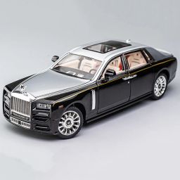 Die Cast Metal Car Rolls Royce phantom 1:32 Toy Car Openable Doors Light Music-picture-24