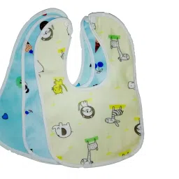 3pcs/set Pure Cotton 360 Round neck Baby Bibs Random colour 0-3 years kids ( multicolour )-image-38