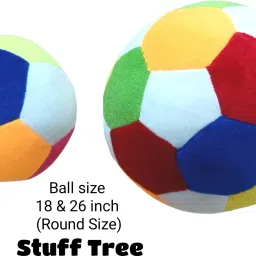 Combo of 2 Soft Ball Multi color with perfect size for kids baby boys to play- 18 cm-31