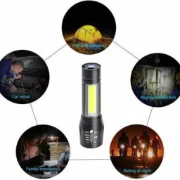uniq shopee Mini Rechargeable Super Bright Zoom COB USB Charging Torch Torch image 4