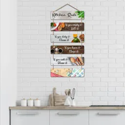 vibecrafts Decorative Multicolour Engineered Wood Wall Hanging Quotes-picture-26