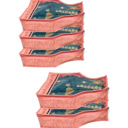 Ajabh Peach-Coloured 5 Pieces Water Resistant Multi-Utility Organisers-12