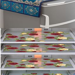 LooMantha Set of 5 Printed Fridge Cover Mats-image-99