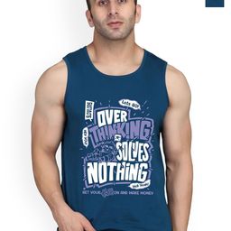 SLOWLORIS Men Pack Of 2 Printed Bio-Wash Cotton Gym Vest-picture-5