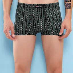 T.T. Pack Of 3 Printed Cotton Snug Fit Mini Trunks - DES_PRNT_MINI_IE_PO3_GBN_80-33