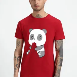 HESHA Graphic Printed Round Neck Pure Cotton Relaxed Fit T-Shirt-picture-44