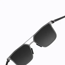 SAM & MARSHALL Unisex Square Sunglasses with Polarised and UV Protected Lens image 3