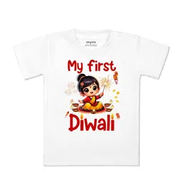 Arvesa Kids Typography Printed Applique T-shirt-picture-47