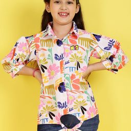 BAESD Floral Print Shirt Style Top-image-43