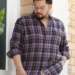 Instafab Plus Size Comfort Checked Relaxed Fit Cotton Casual Shirt-picture-27