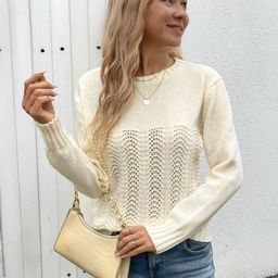 StyleCast Women Round Neck Chevron Pullover-picture-25