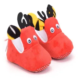 Star Fish Unisex Kids Cotton Booties-21