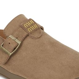 Truffle Collection Suede Flatform Sandals with Buckles image 5