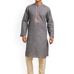 Arch element Men Striped Thread Work Kurta-picture-37