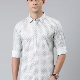 Provogue Men Opaque Printed Casual Shirt-image-91