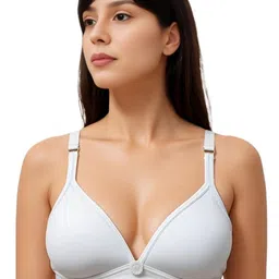 Blush Lado White Non-Wired Lightly Padded Seamless Everyday Bra-picture-21