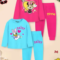 Disney By Miss and Chief Girls Printed Night suit-image-98