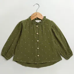 Sweetlime By AS Girls Floral Printed Puff Sleeve Cotton Shirt Style Top-picture-34